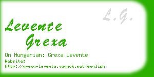 levente grexa business card